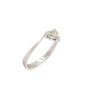 18K White Gold 0.31 Carat Diamond Heart Ring Size 6.5 