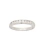 18K White Gold 0.56ct Diamond Ring VVS2-VS1 Size 8.75