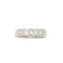 19K White Gold 0.80ct Princess Cut Diamond Ring Size 6 SI1-SI2 Clarity