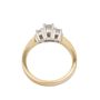 14K Yellow and White Gold Three-Stone Diamond Ring – 0.48 ct Total Diamond Weight Size 7