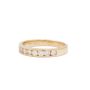 14K Yellow Gold Diamond Channel Set Band 0.50 Carat Total Diamond Weight Size 6.75