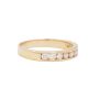 14K Yellow Gold Diamond Channel Set Band 0.50 Carat Total Diamond Weight Size 6.75