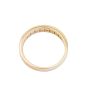 14K Yellow Gold Diamond Channel Set Band 0.50 Carat Total Diamond Weight Size 6.75