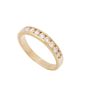 14K Yellow Gold Diamond Channel Set Band 0.50 Carat Total Diamond Weight Size 6.75