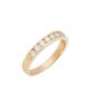 14K Yellow Gold Diamond Channel Set Band 0.50 Carat Total Diamond Weight Size 6.75