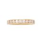 14K Yellow Gold Diamond Channel Set Band 0.50 Carat Total Diamond Weight Size 6.75