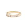 14K Yellow Gold Diamond Channel Set Band 0.50 Carat Total Diamond Weight Size 6.75