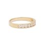 14K Yellow Gold Diamond Channel Set Band 0.50 Carat Total Diamond Weight Size 6.75