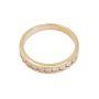 14K Yellow Gold Diamond Channel Set Band 0.50 Carat Total Diamond Weight Size 6.75