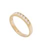 14K Yellow Gold Diamond Channel Set Band 0.50 Carat Total Diamond Weight Size 6.75