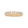 14K Yellow Gold Diamond Channel Set Band 0.50 Carat Total Diamond Weight Size 6.75