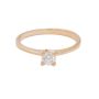 14k Yellow Gold Solitaire Diamond Ring – 0.20 Carat VS2 Clarity, Size 4.75