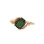 10K Yellow Gold Green Tourmaline Ring – 1.25 Carat, Size 6