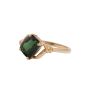 10K Yellow Gold Green Tourmaline Ring – 1.25 Carat, Size 6