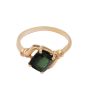 10K Yellow Gold Green Tourmaline Ring – 1.25 Carat, Size 6