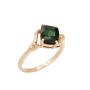 10K Yellow Gold Green Tourmaline Ring – 1.25 Carat, Size 6