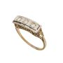 14K Yellow and White Gold Filigree Diamond Ring – 0.06 Carat Total Weight, Size 2.75