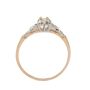 14K Yellow and 18K White Gold Diamond Ring – 0.125 Carat SI1 Clarity, Size 7