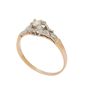 14K Yellow and 18K White Gold Diamond Ring – 0.125 Carat SI1 Clarity, Size 7