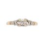 14K Yellow and 18K White Gold Diamond Ring – 0.125 Carat SI1 Clarity, Size 7