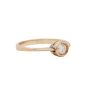 14K Yellow Gold Child's Ring with Diamond – 0.10 Carat VS1 Clarity Size 2