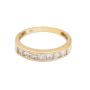 18K Yellow Gold Channel-Set Diamond Band – 0.75 Carat Total Weight Size 5.5