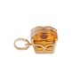 18K Yellow Gold Emerald-Cut Citrine Pendant – 17 Carats