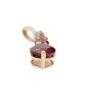 10K Yellow Gold Garnet and Diamond Pendant – 1.94 Carat Total Weight