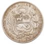 1915 FG Peru One Sol silver coin Lima Mint KM# 198.26 EF+