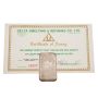 10 oz Delta Smelting & Refining Co. Ltd. Vintage Poured Silver Bar – 999.5 Fine  with COA