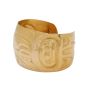 Philip Janze 18K Gold Northwest Coast Indigenous Cuff Bracelet 48.46 grams