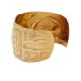 Philip Janze 18K Gold Northwest Coast Indigenous Cuff Bracelet 48.46 grams