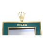 Rolex table Mirror brass and green enamel 