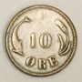 1884 H Denmark 10 Ore •