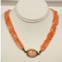 Coral Necklace with 14k Gold Clasp