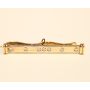 9K Gold Tie Pin Bar with 7 Diamonds 7.43 grams 