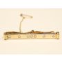 9K Gold Tie Pin Bar with 7 Diamonds 7.43 grams 