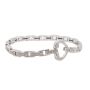 14K wg Bracelet 0.99 carats in 81x full cut Diamonds 16.3g 6.75 inches