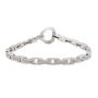 14K wg Bracelet 0.99 carats in 81x full cut Diamonds 16.3g 6.75 inches