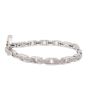 14K wg Bracelet 0.99 carats in 81x full cut Diamonds 16.3g 6.75 inches