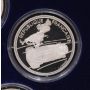 1992 Albertville winter Olympics 9-Silver coins with Medallion & box Gem Proof