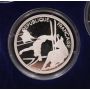 1992 Albertville winter Olympics 9-Silver coins with Medallion & box Gem Proof