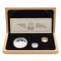 1989 Canada Maple Leaf 10th Anniversary 3 Coin Proof Set silver gold platinum 