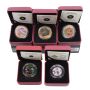 5x 2007 to 2016 Canada 50c Holiday Lenticular Coins RCM Christmas Theme coins