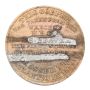 1892 SS Beaver HBC copper ship relic No.7822 on edge ex-jewelry remnants