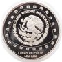 1998 Mexico $5 Peso Serpiente con Craneo 1 oz Silver Coin Proof