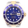 Rolex Submariner Oyster 16613 Blue 40mm 18K Stainless 2002 Mens Watch Bluesy 