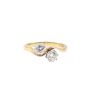 .88ct tcw 2-Diamond 18k yellow gold ring with appraisal $4,800.00 Size-8