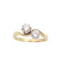 .88ct tcw 2-Diamond 18k yellow gold ring with appraisal $4,800.00 Size-8