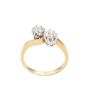 .88ct tcw 2-Diamond 18k yellow gold ring with appraisal $4,800.00 Size-8